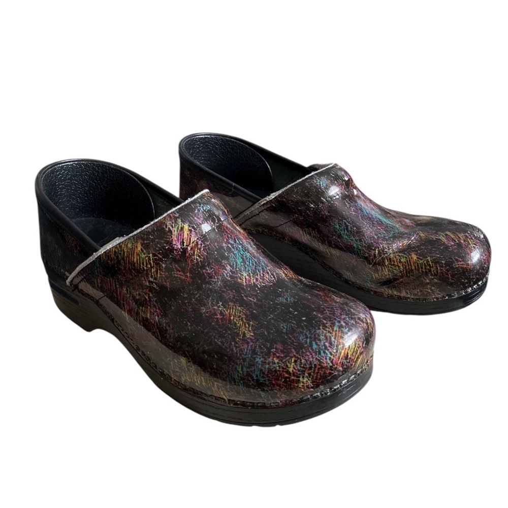 Dansko Women's Leather Clogs Professional Nursing Comfort Slip On Shoes Size 9 - Picture 4 of 8